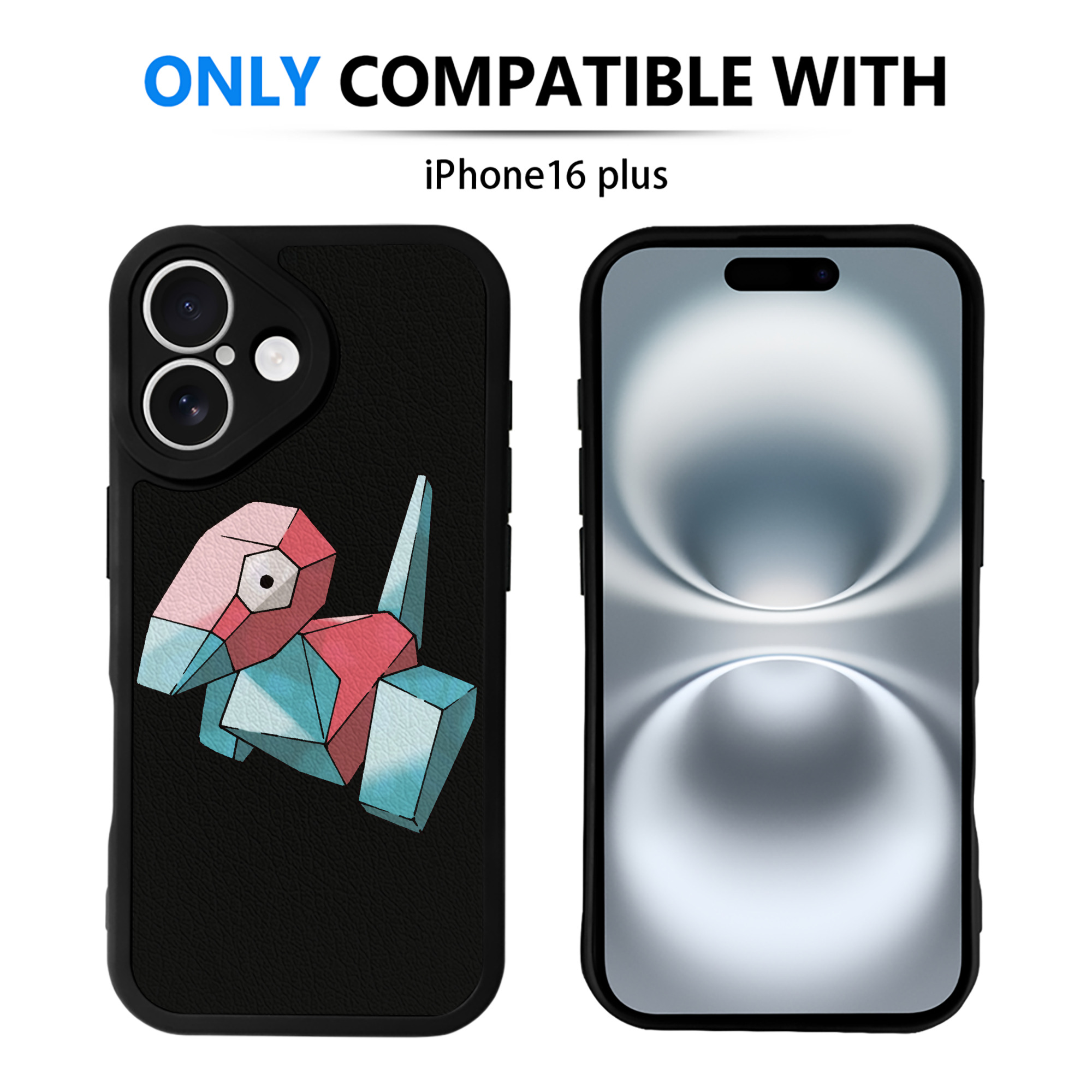 （画像用） ポケットモンスター Pokémon 【iPhone 16シリーズ対応】シリコンスマホケース（レザー調） 材質：シリコン